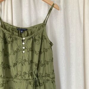 Banana Republic 100% cotton tiered midi dress size 8